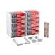 Rosette fitting set A 105 with drilling jig - DH-SET-A2-A105-KH-DRILL JIGS - 1