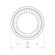 Ring lock washer Narrow shape  - 3
