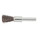 End brush Steel, crimped, with shank - CENTFBRSH-12X0,3-S6 - 1