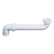 Space-saving elbow for washbasin/sink Polypropylene white