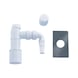 Podomietkový sifón, kompaktný Viacdielny, biely polypropylén - VODOINSTALACNY MATERIAL DN40/50 - 1