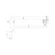 Designer furniture handle D handle - HNDL-ROD-A2-GROUND-224MM - 2