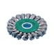 Wheel brush Braided stainless steel with hole - RDBRSH-AG-KNOTTED-SST-D115X14X22,23MM - 1