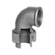 Elbow fitting, tapered sealing, with female thread EN10242 UA11, hot-dip galvanised malleable iron - 1