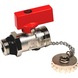 Ball valve KFE M/M with cap and chain - 1