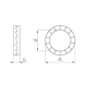 Wedge lock washer, W.TEC series, wide shape - WSH-WDGELOK-BF-A4-5 - 2