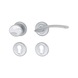 ZD 32 door handle, escutcheon fitting - DH-ZD32-CH-ROS-CK-L-(CR)-MATT - 1