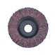 Fleece flap disc, combined For use directly on speed-controlled angle grinders - 2