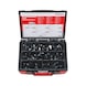 Pipe and fastening clamps assortment 116 pieces in system case