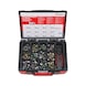 Screwless hose clamp assortment 511 pieces in system case
