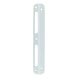 Angled locking plate For rebated wooden doors - AY-ANGLLOKPLT-DRLOK-WHITE - 1