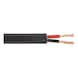 Vehicle cable flat cable FLRYY PVC external sheath, black - VEHCBL-FLRYY-COL-BLACK-2X0,75SMM - 2