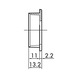 Poignée coquille rectangulaire MUG-ZD 2 Fabrication en zamak - 4