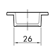 Poignée design coque ovale MUG-ZD 3 Fabrication en zamak - 5