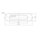 Poignée design coque ovale MUG-ZD 3 Fabrication en zamak - 4