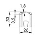 Maniglia per mobili di design ad arco segmentato MG-ZD 7 In zinco pressofuso - 5
