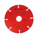 Disco de corte, con punta de carburo de tungsteno - DISCO-CORTE-CARBURO-115X2,0X22,23MM - 1
