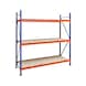 Shelf compart. wood complete for wide-span rack - 2