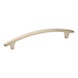 Designer furniture handle D handle, curved - HNDL-BOWTYP-ZD-(NI)-MATT-128MM - 1