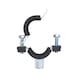 Pipe clamp, two-part, with rubber - PIPCLMP-(BASIC/2GS)-M8/10-(21-23MM) - 2