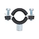 Pipe clamp, two-part, with rubber - PIPCLMP-(BASIC/2GS)-M8/10-(21-23MM) - 1