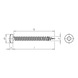 ASSY<SUP>®</SUP> 3.0 A2 Particle board screw - SCR-PANHD-WO-A2-AW30-6X80/70 - 2