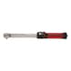 Torque wrench With push-through square drive and fine-toothed ratchet head - 1
