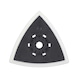 Triangular sanding plate