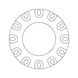 Triangular sanding plate - AY-BCKNGDISC-HOKLP-CTL-07002822-TRI-90MM - 2