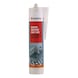 Mastic silicone Easy Liss Sanitaires et carrelages - AQUASILICONE SANIT. 310ML GRIS FONCE - 1