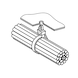 Speciale kabelbinder, metalen sluiting/klikknop - 2