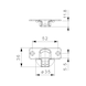 Concealed hinge, Nexis click-on 95/45 E - 6