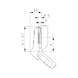 Concealed hinge, Nexis click-on 95/45 A - 3
