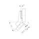 Concealed hinge, Nexis click-on 95/45 E - 2