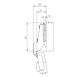 Concealed hinge, Nexis Impresso 100 With shallow cup depth for thin and profiled doors - HNGE-NEXIMP-45/48-MID-(NI)-100DGR - 3