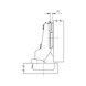 Concealed hinge, Nexis Impresso 100 With shallow cup depth for thin and profiled doors - HNGE-NEXIMP-52/5,5-MID-(NI)-100DGR - 4