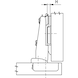 Concealed hinge, Nexis Impresso 100 With shallow cup depth for thin and profiled doors - HNGE-NEXIMP-52/5,5-CRN-(NI)-100DGR - 4