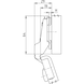 Concealed hinge, Nexis click-on 110 With shallow cup depth for thin and profiled doors - HNGE-NEXCLON-SCRON52/5,5-MID-110DGR - 4
