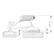 Ejecteur Tipmatic Pour charnière invisible Nexis Impresso et Click-on 170°, sans fonction automatique - 2