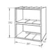 Dry goods rack With six narrow drawer containers for fitted kitchens - RCK-KCH-6COTN-GLASSCLEAR - 2