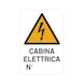 Cartello di pericolo di impianto elettrico e quadro  - CART-ATT-TENS-CAB-ELETT-NR-AL-200X300MM - 1