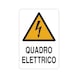 Cartello di impianto elettrico e quadro - CART-ATT-TENS-QUADRO-ELETT-ALU-120X180MM - 1