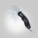 Trapezoidal blade knife With integrated, magnetic 1/4 inch bit holder and cable stripping tool - 4