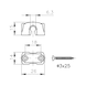 Rolamento intermédio Para barra rotativa - GUIA P/BARRA ROT 6MM - 2