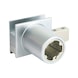 MS 5000 Cylinder sklenených posuvných dverí Pre hliníkový profil - ZAMOK MS5000 ZD (CR) R/L - 1