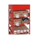 Double-compartment shelf ORSY<SUP>®</SUP> 1 shelving system - SHLFUNT-DOUBLE-RED - 2