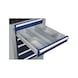 Compartment rail For drawer cabinets made from zinc-plated sheet steel with slots on both sides - CPRTRL-F.DRWRCAB-A-100 - 2