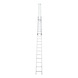 Aluminium rope-operated ladder - ROPPULLDR-2PCS-ALU-2X16RUNGS - 1