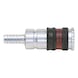 Quick-action coupling with hose connection series 2000 For Würth PVC hoses - CUPL-QCKACTION-PN-S2000-HOSE-5/16IN - 1