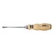 Slotted screwdriver with wooden handle - SCRDRIV-SL-WO-1,2X7,0X125 - 1